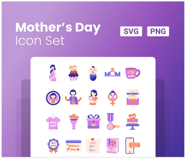 Mother’s Day Icon Set