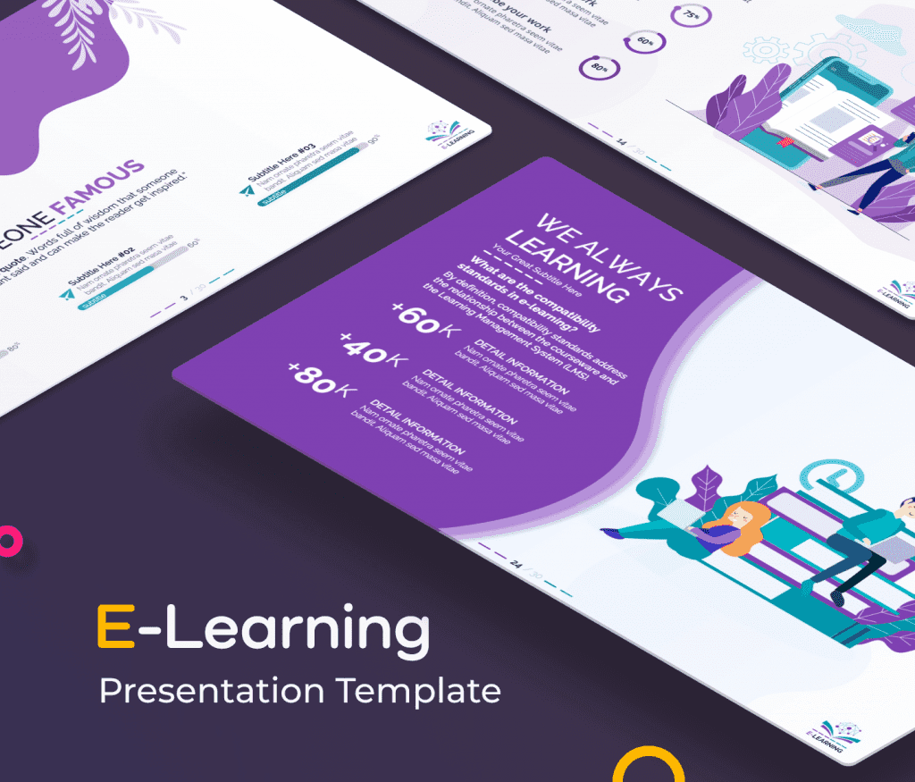 E-Learning PowerPoint Presentation Template (Education PPT)