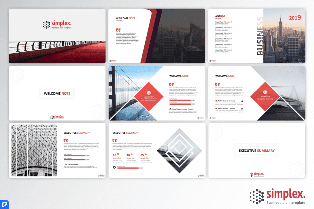 Simplex Business Plan PowerPoint Template