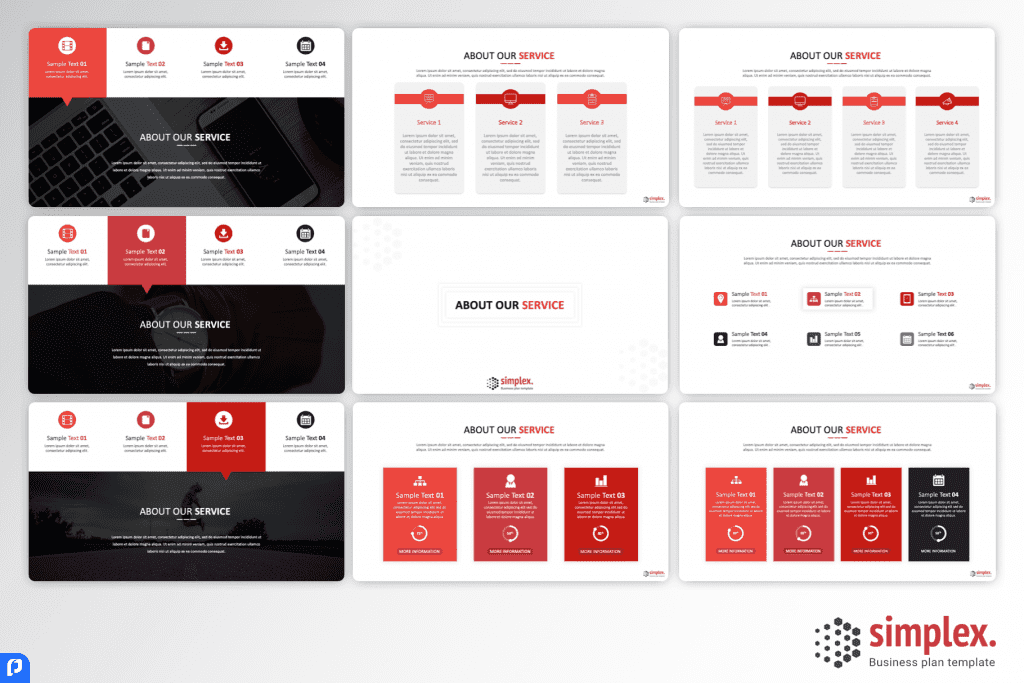 Simplex Business Plan PowerPoint Template