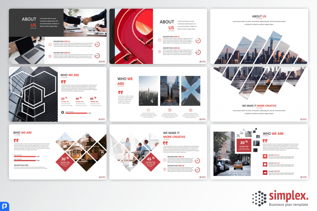 Simplex Business Plan PowerPoint Template