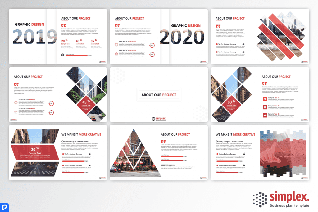 Simplex Business Plan PowerPoint Template