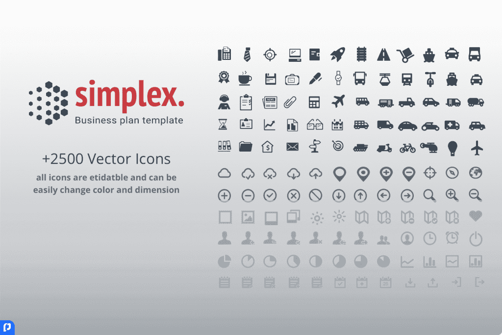 Simplex Business Plan PowerPoint Template