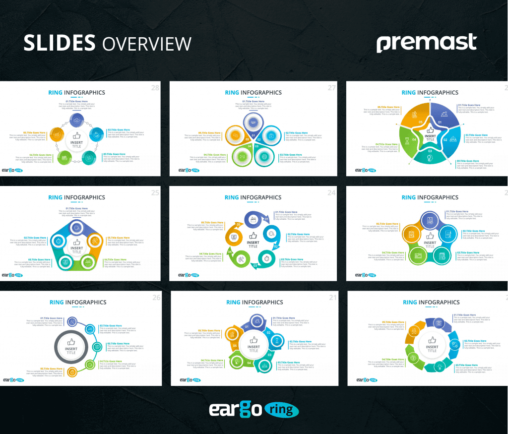 Eargo Ring – Circular Infographics PPT Templates