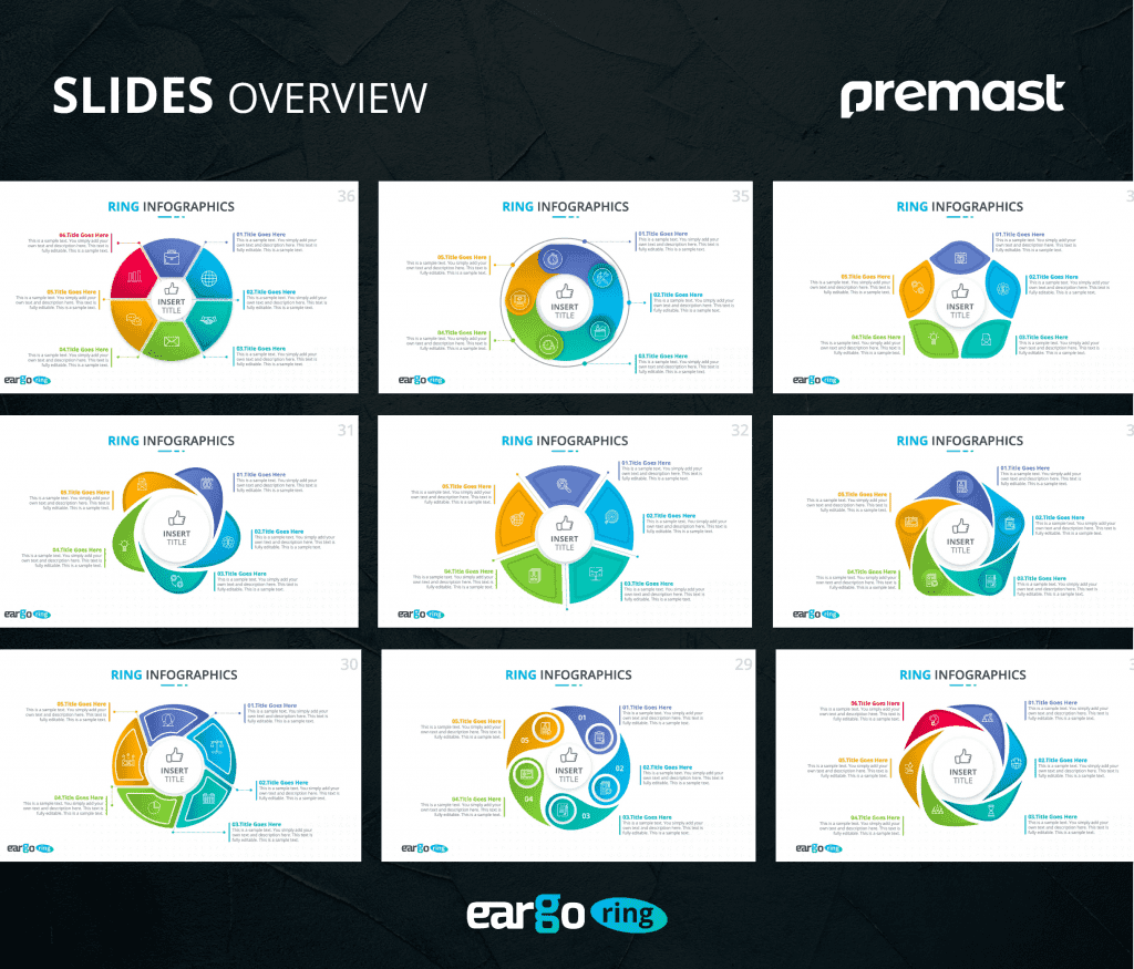 Eargo Ring – Circular Infographics PPT Templates