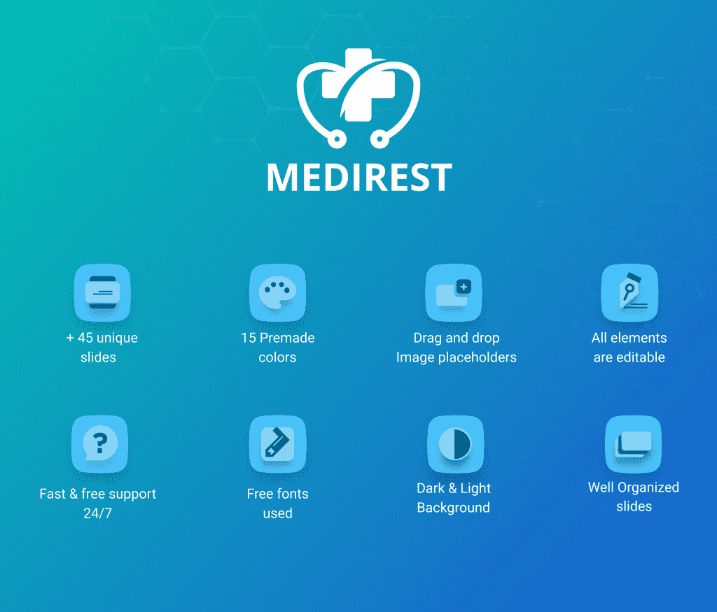 Medirest – First Aid PowerPoint Presentation Template