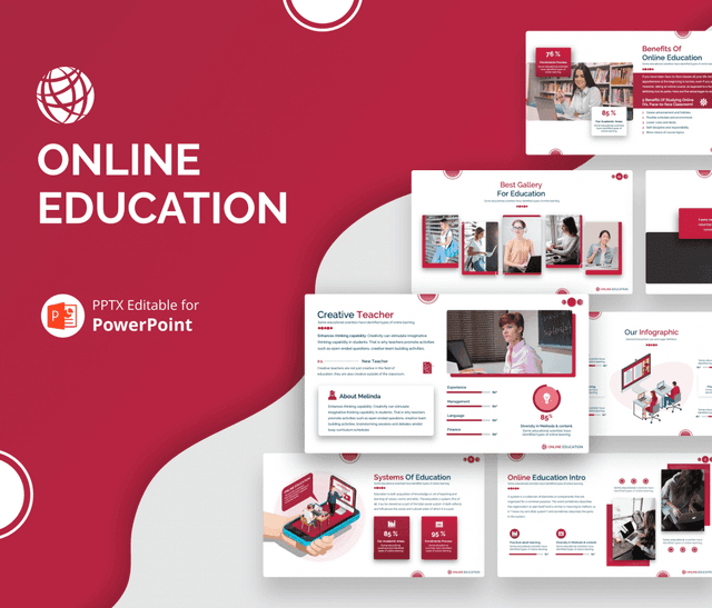 Online Education PowerPoint Presentation Template