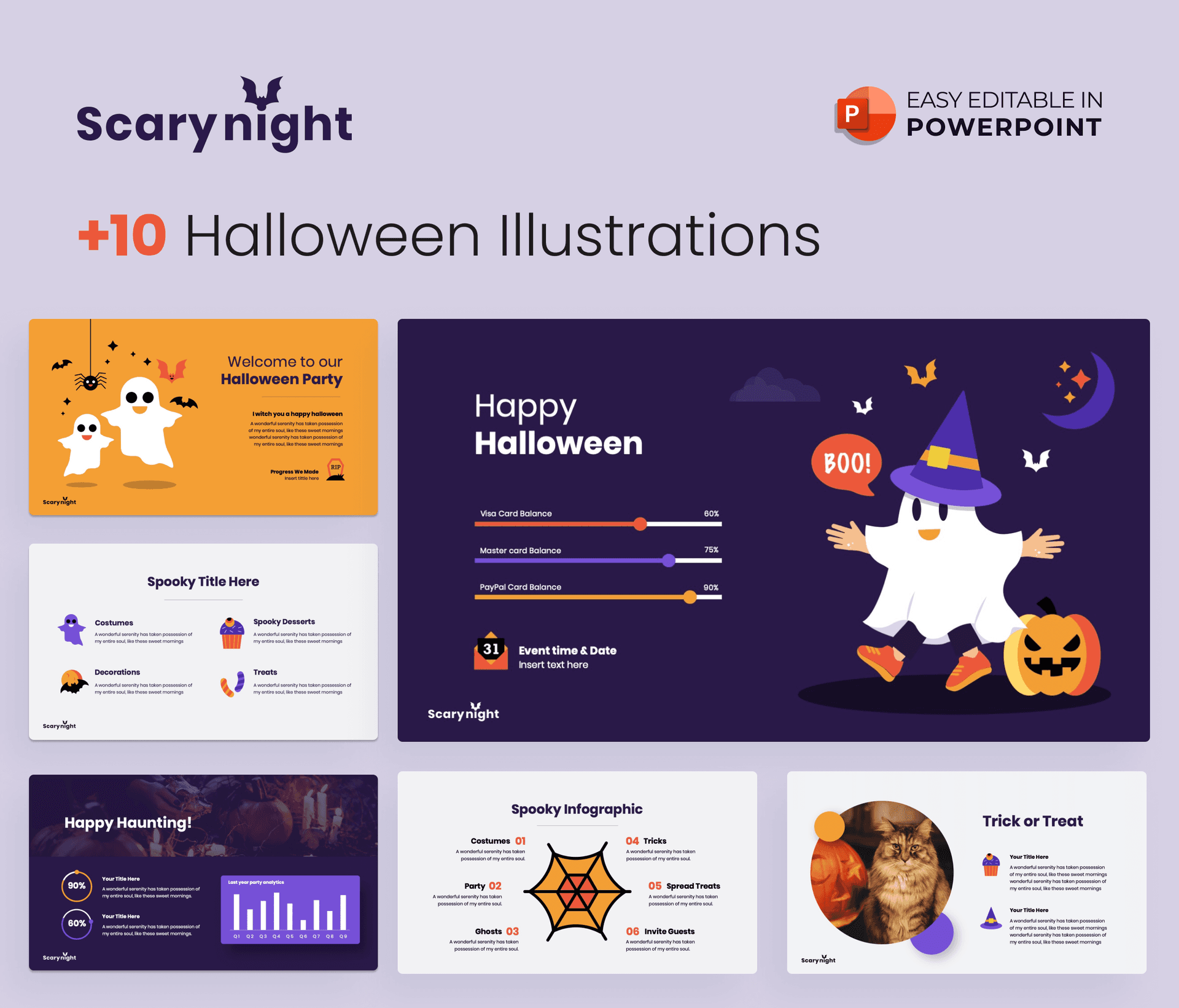 Scary Night - Halloween PowerPoint Presentation Template