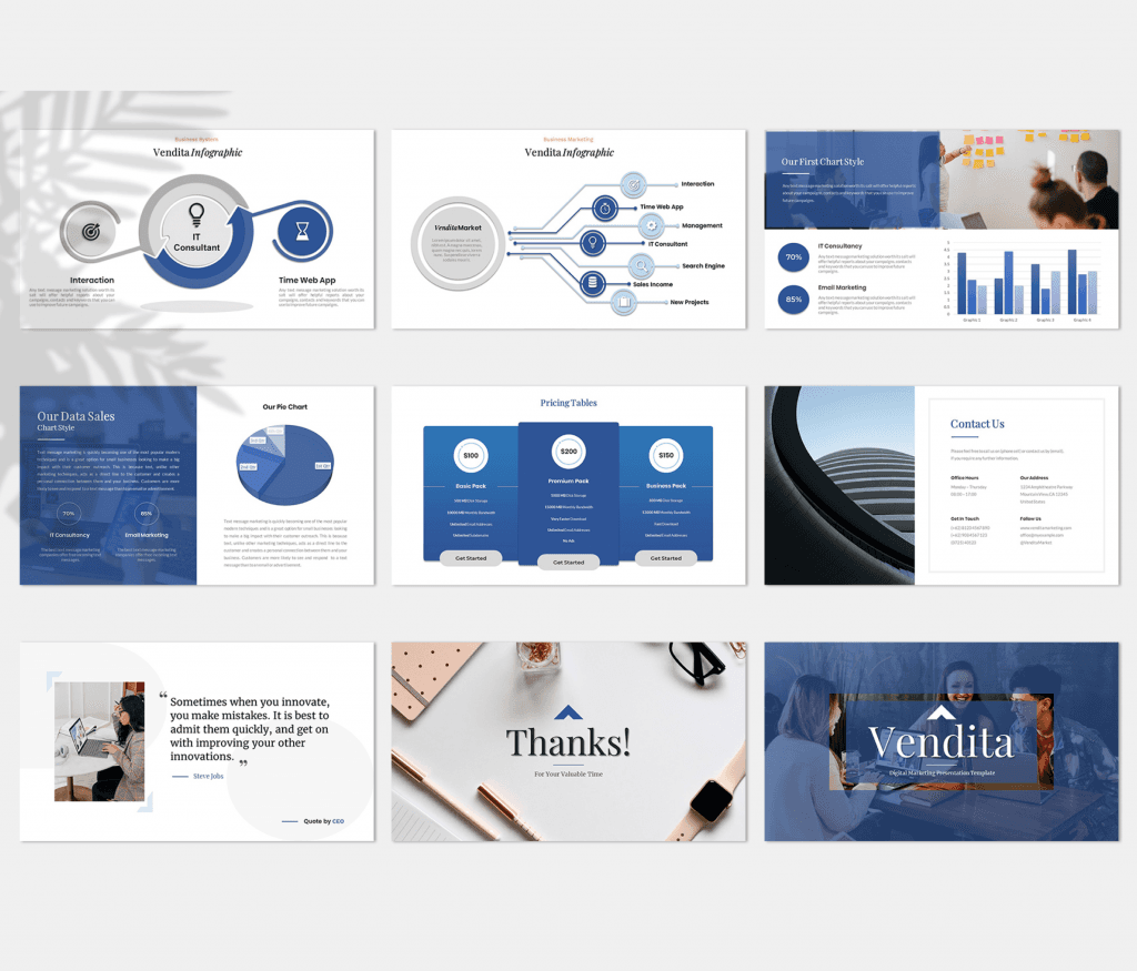 Vendita – Digital Marketing Presentation Template