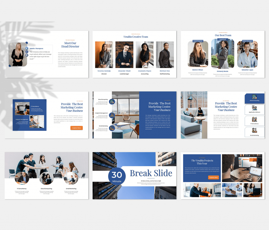 Vendita – Digital Marketing Presentation Template