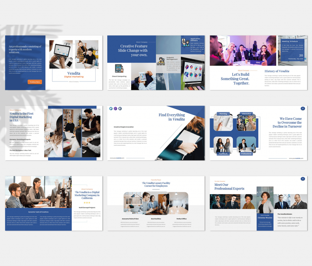 Vendita – Digital Marketing Presentation Template