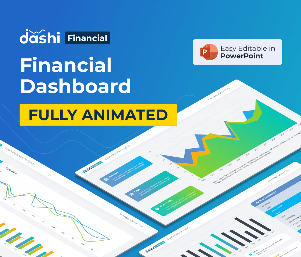 dashi Financial Dashboard Report PPT Presentation