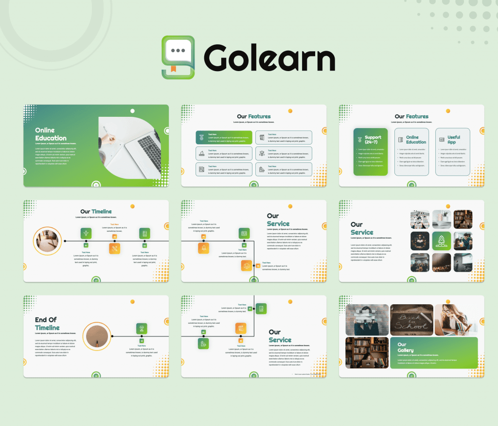 Golearn Education PPT Presentation Template