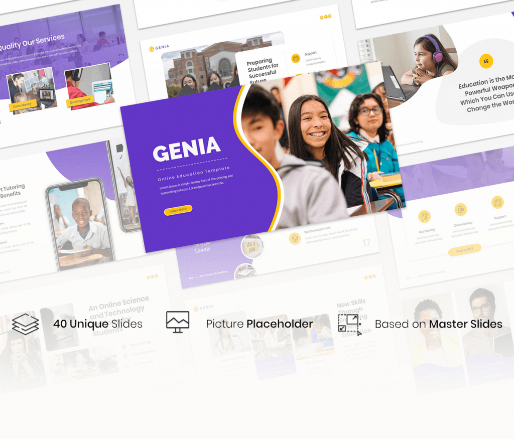 Genia – Online Education PowerPoint Template