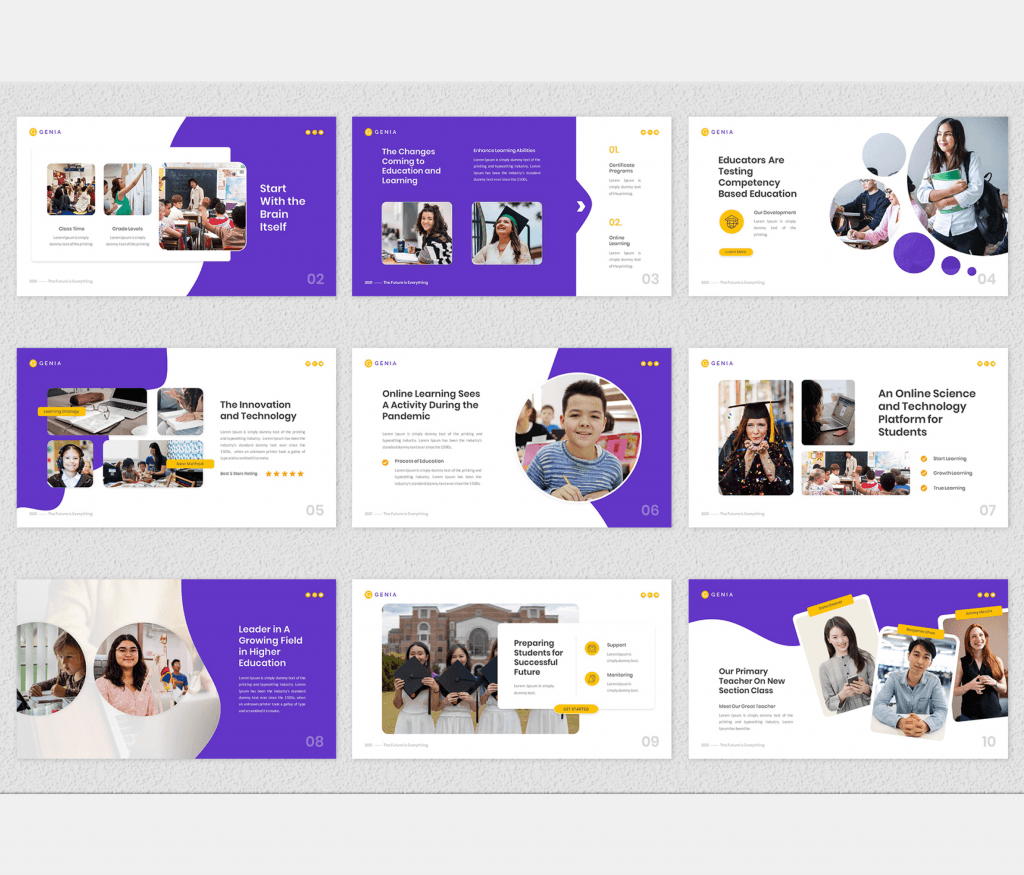 Genia – Online Education PowerPoint Template