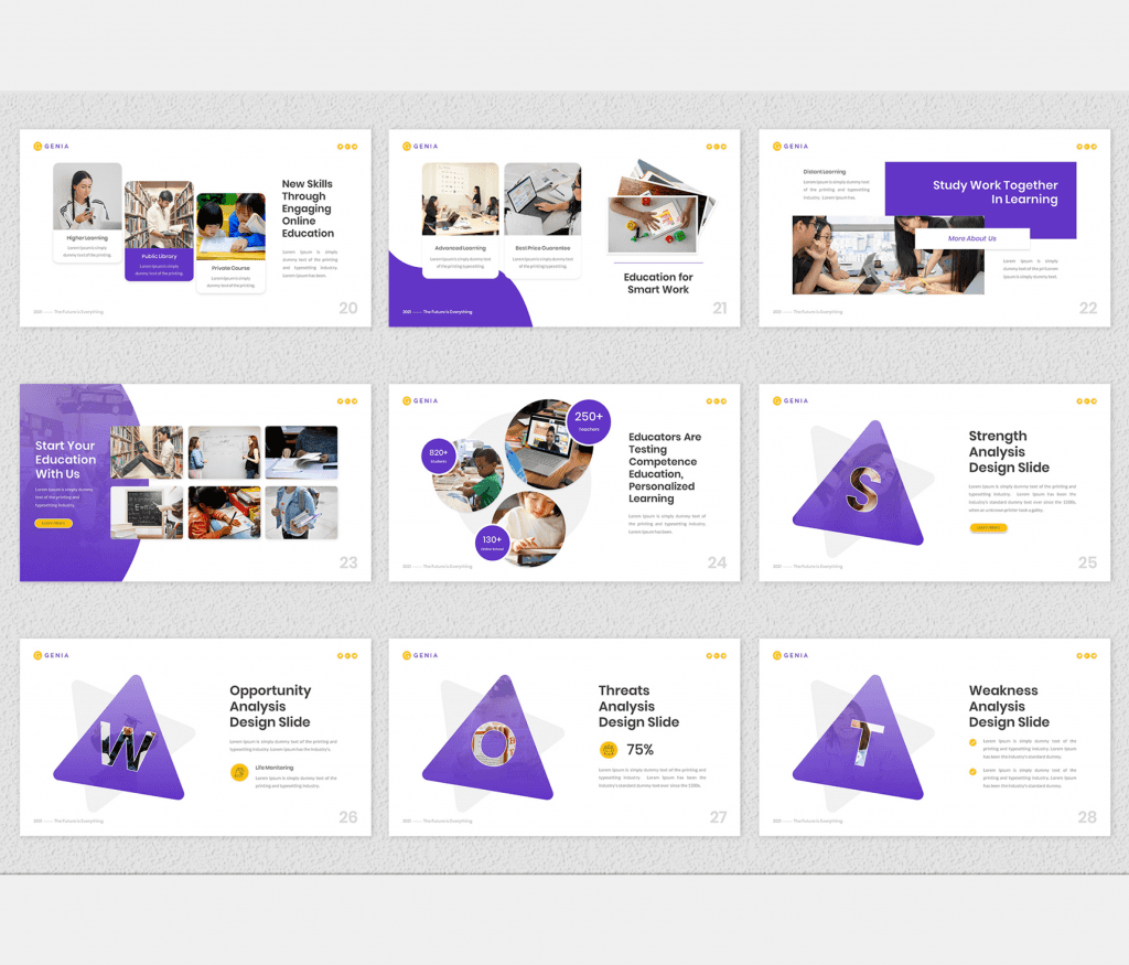 Genia – Online Education PowerPoint Template