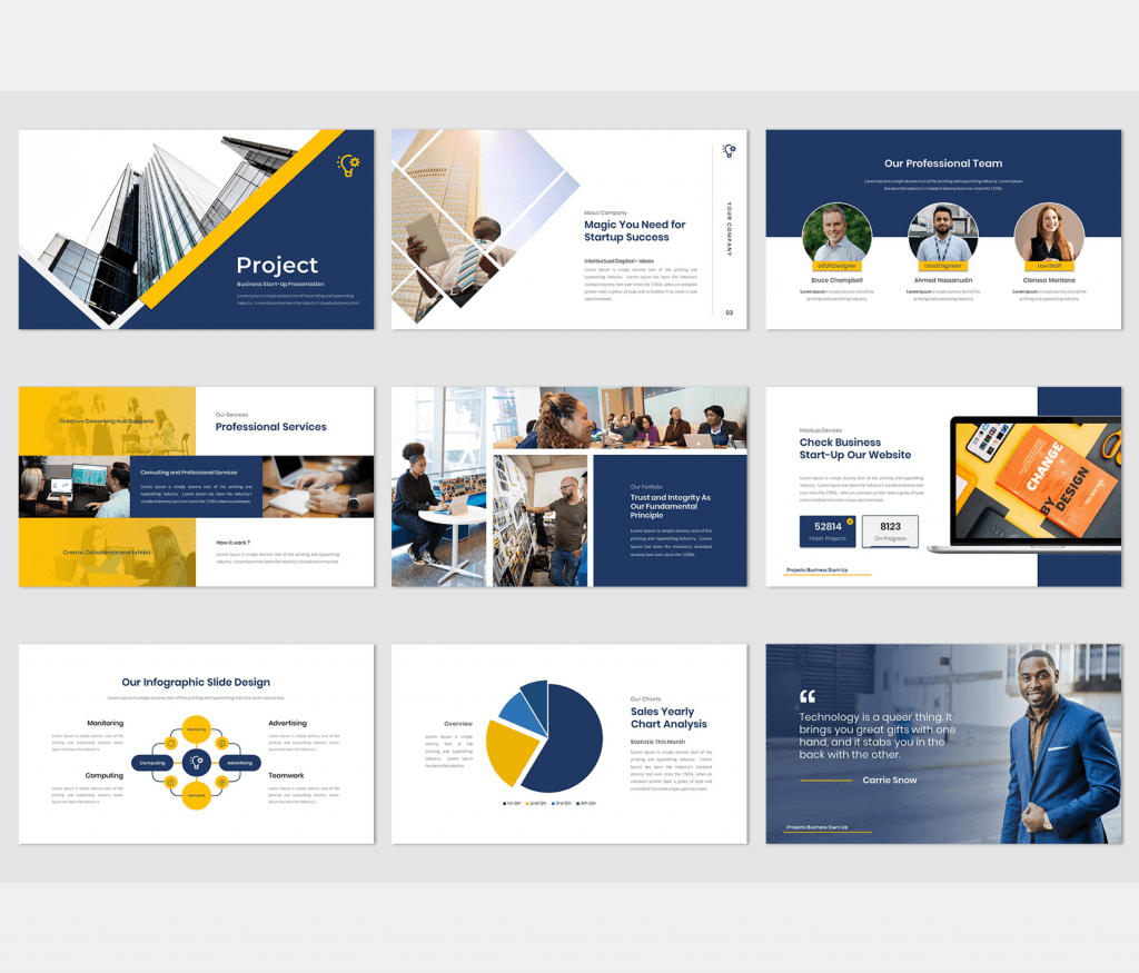 4 in 1 Business Bundle Pack-google-slides