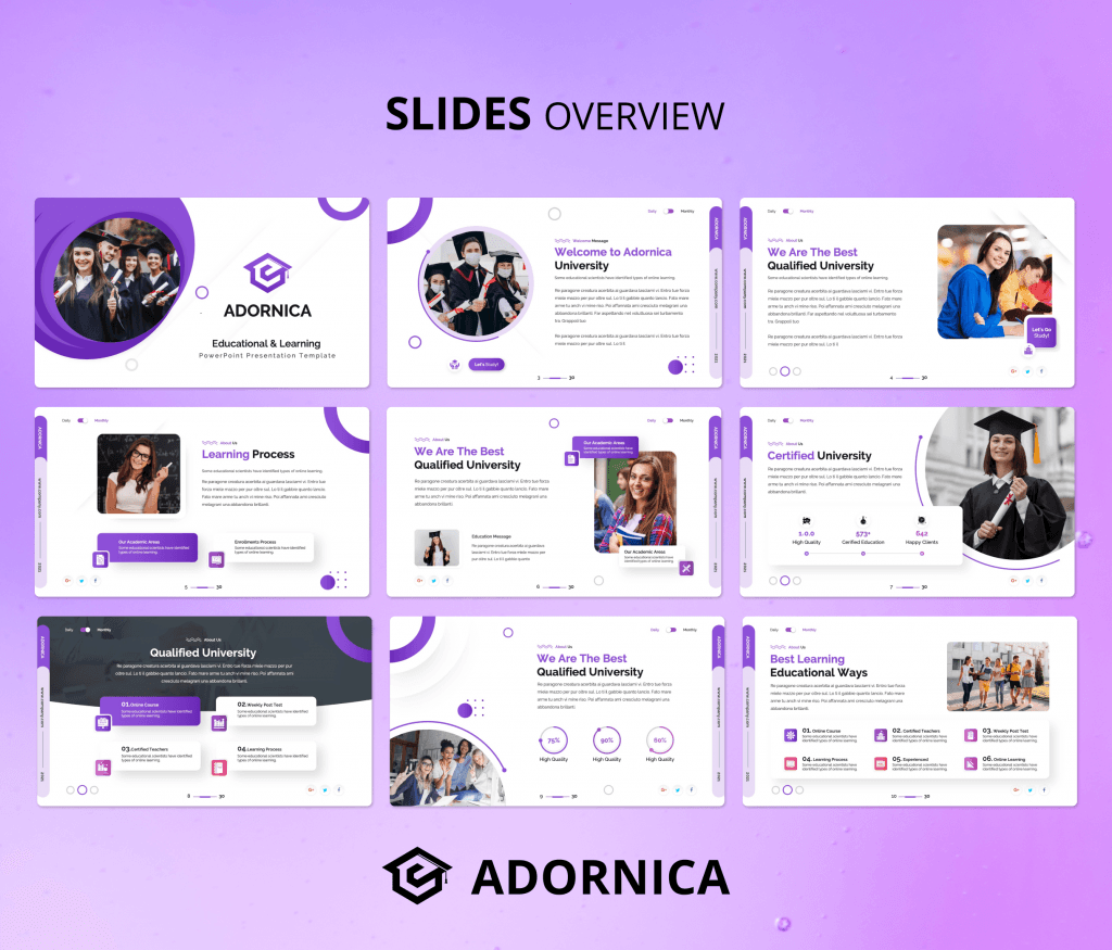 Adornica - University Education PowerPoint Presentation Template