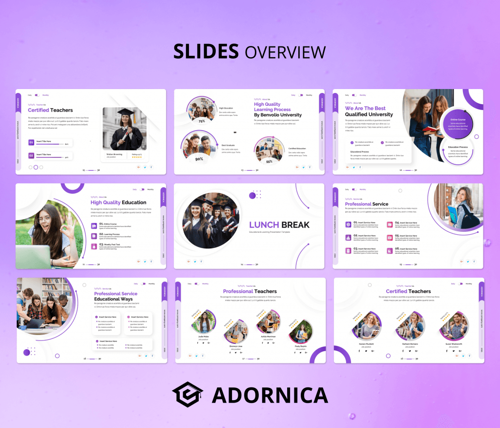 Adornica - University Education PowerPoint Presentation Template