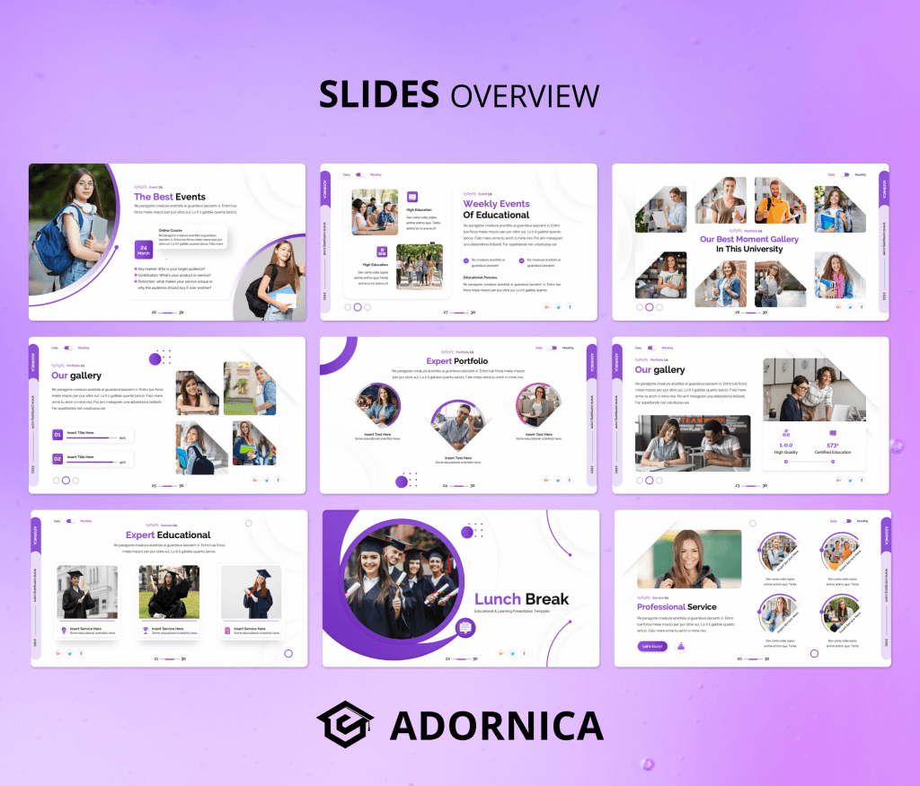 Adornica - University Education PowerPoint Presentation Template