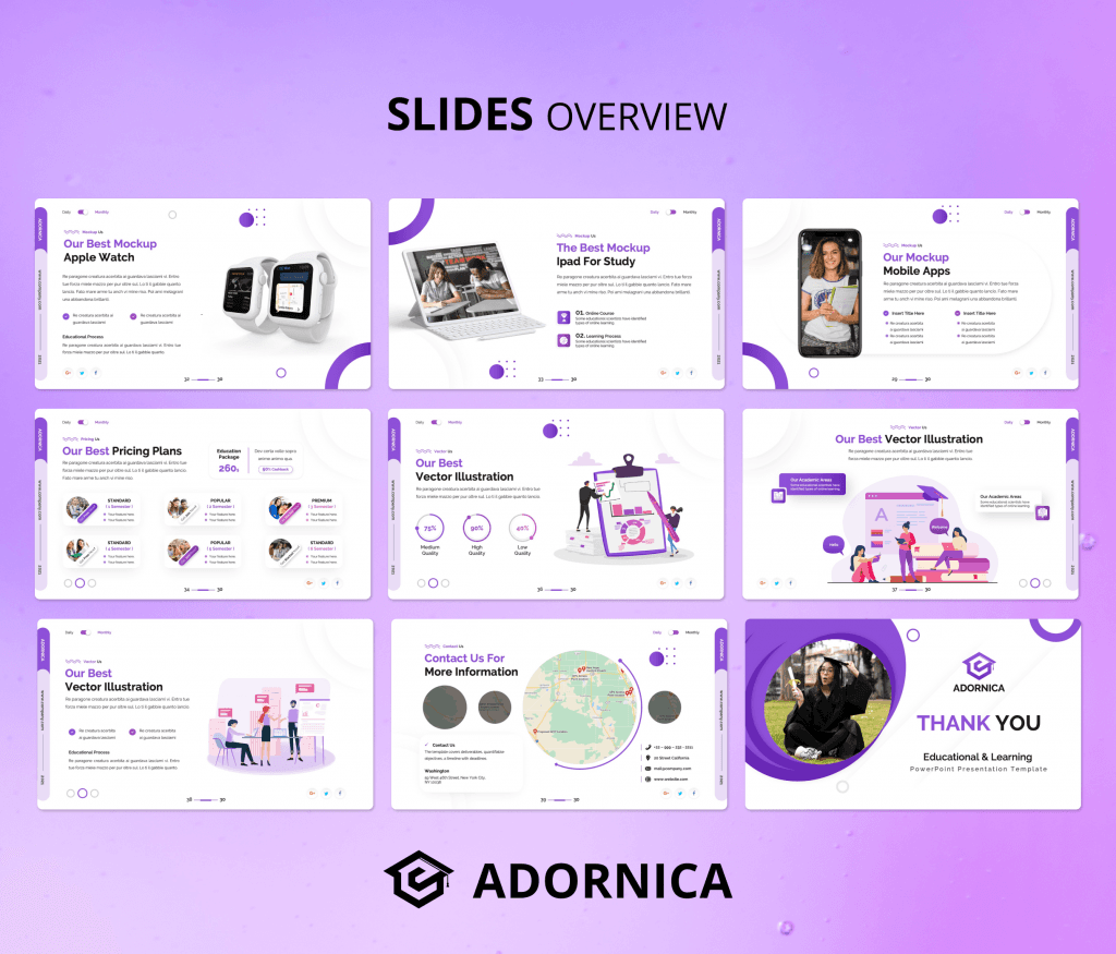 Adornica - University Education PowerPoint Presentation Template