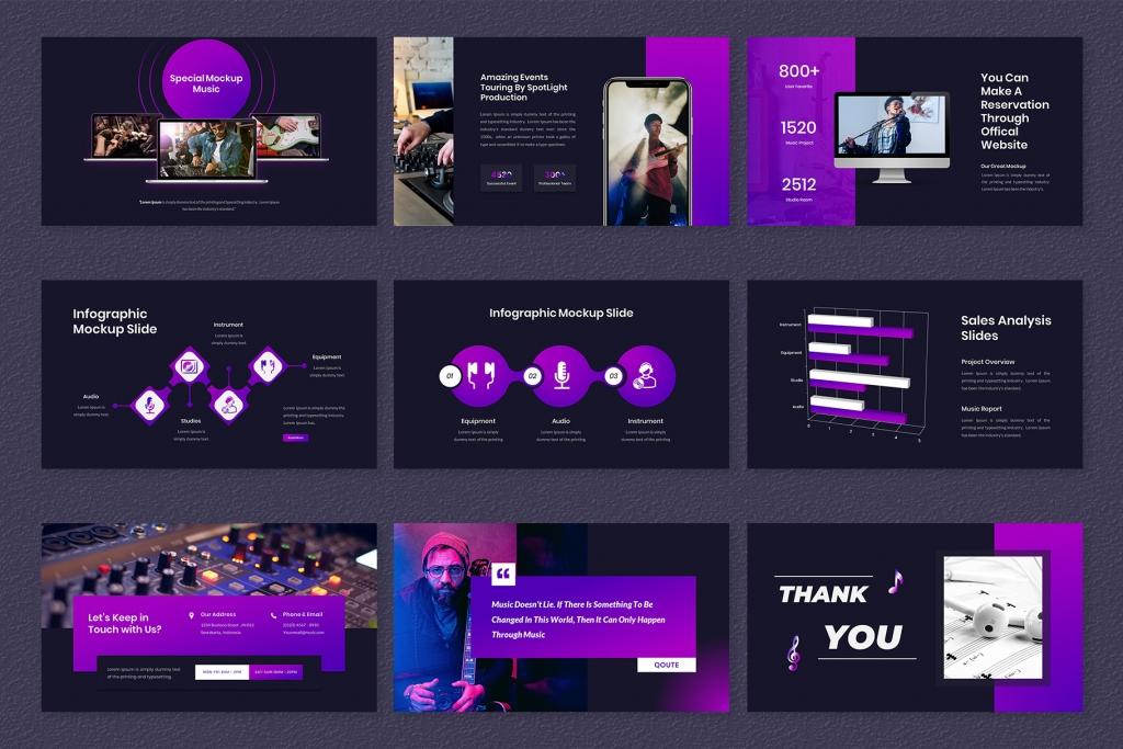 Spotlight – Music Event PowerPoint Template