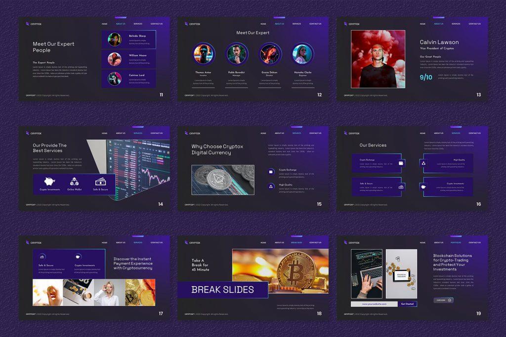 Cryptox – Cryptocurrency Google Slides Template