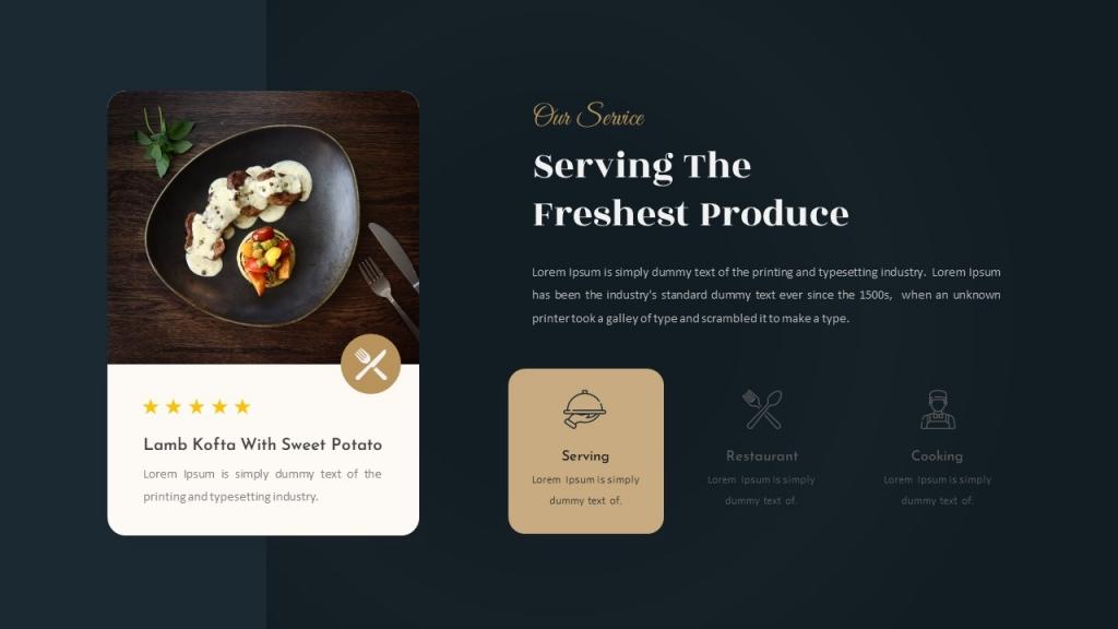 Luxury Food &amp; Restaurant Presentation (PowerPoint)