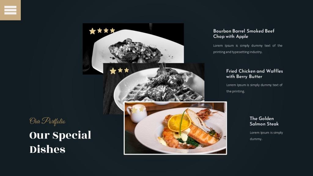 Luxury Food &amp; Restaurant Presentation (PowerPoint)