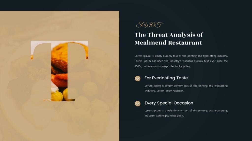 Luxury Food &amp; Restaurant Presentation (PowerPoint)