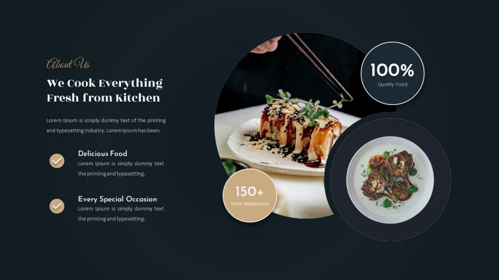 Luxury Food &amp; Restaurant Presentation (Google Slide)