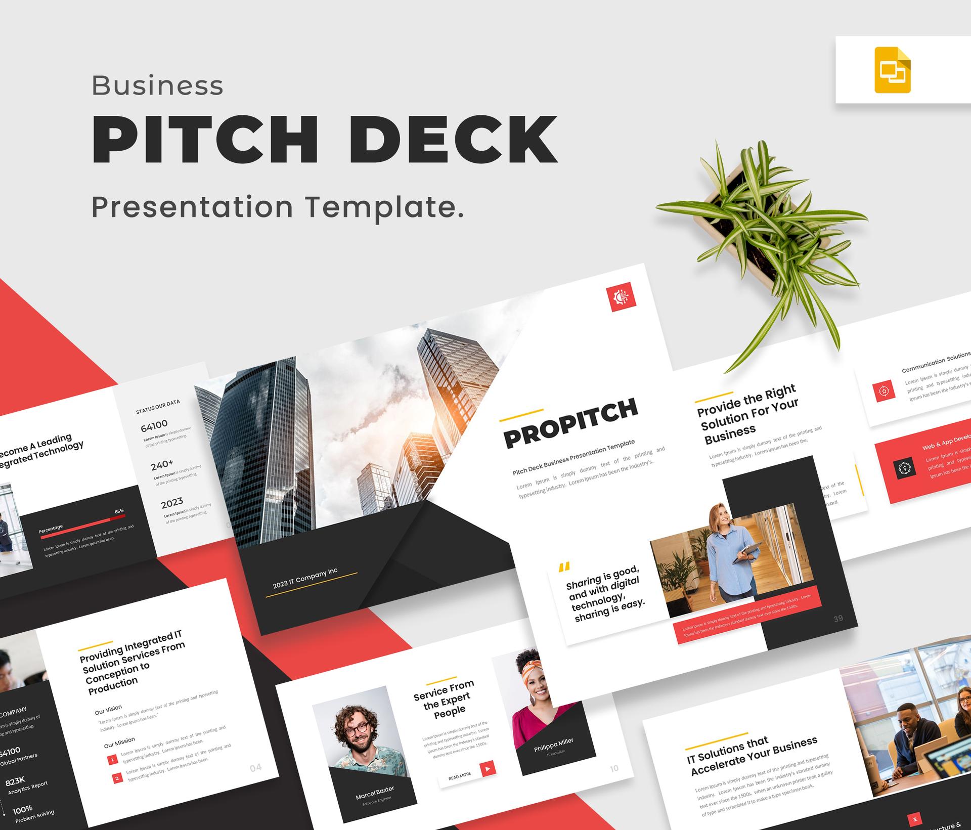 Bright Modern Color GoogleSlides Presentation Template