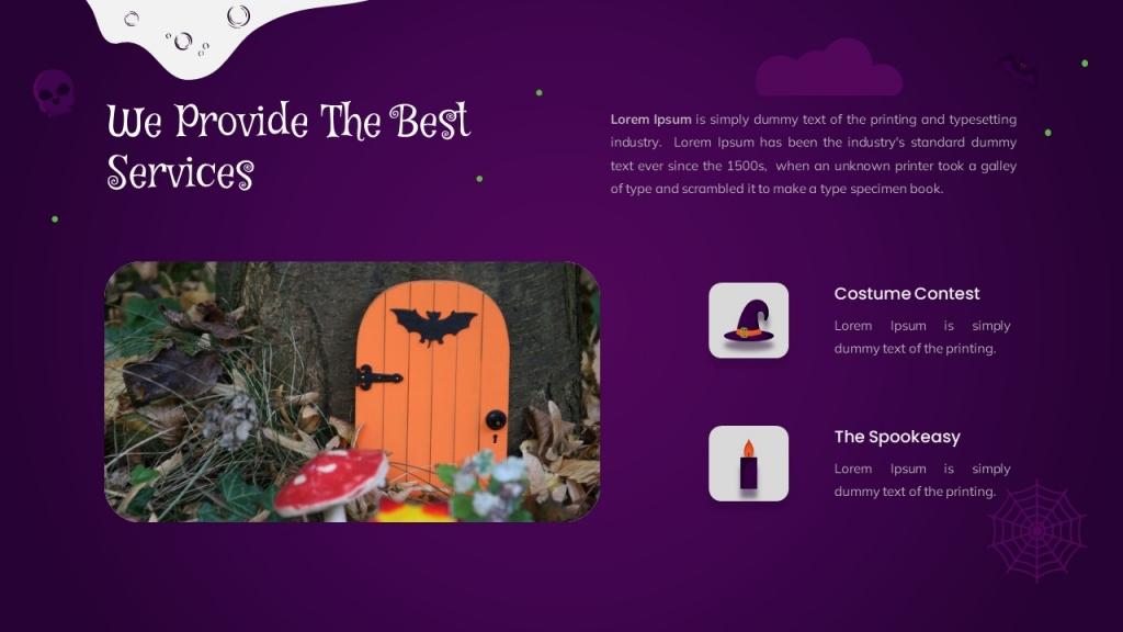 Halloween presentation Template (GoogleSlide)