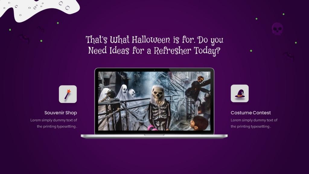 Halloween presentation Template (GoogleSlide)