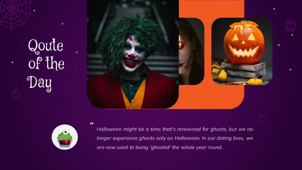 Halloween presentation Template (GoogleSlide)