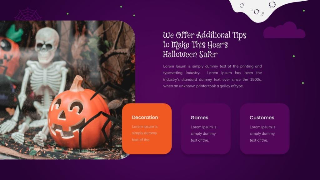 Halloween presentation Template (GoogleSlide)