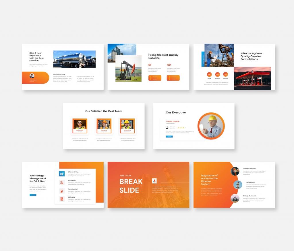 Oilans- Oil and Gas Industry Google Slides Template